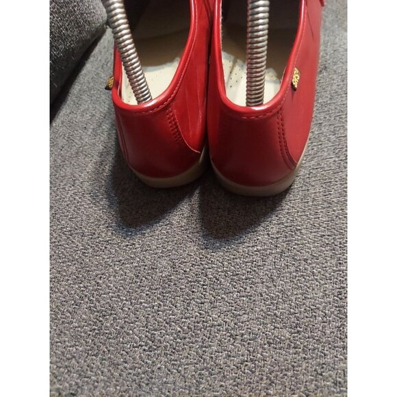SAS Bounce Red Leather Lace Up Moccasins Genuine Shoes Womens Size 9.5 Comfort - Picture 5 of 10